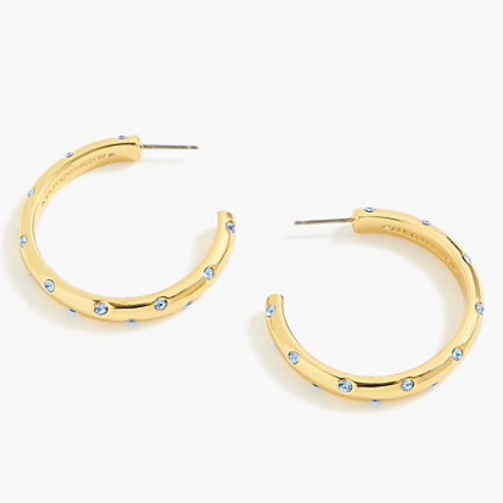 Alison  Lou & J.Crew  hoop earrings